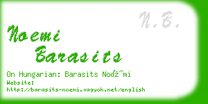 noemi barasits business card